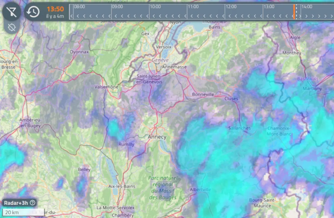 Spotair radar precipitations