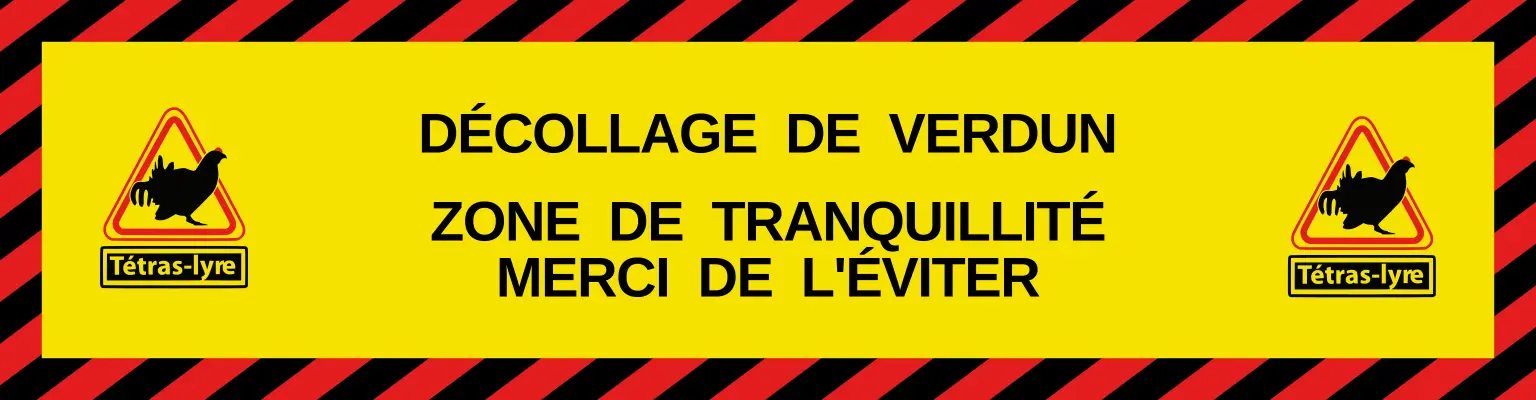 Panneau zone tranquillite bandeau petit